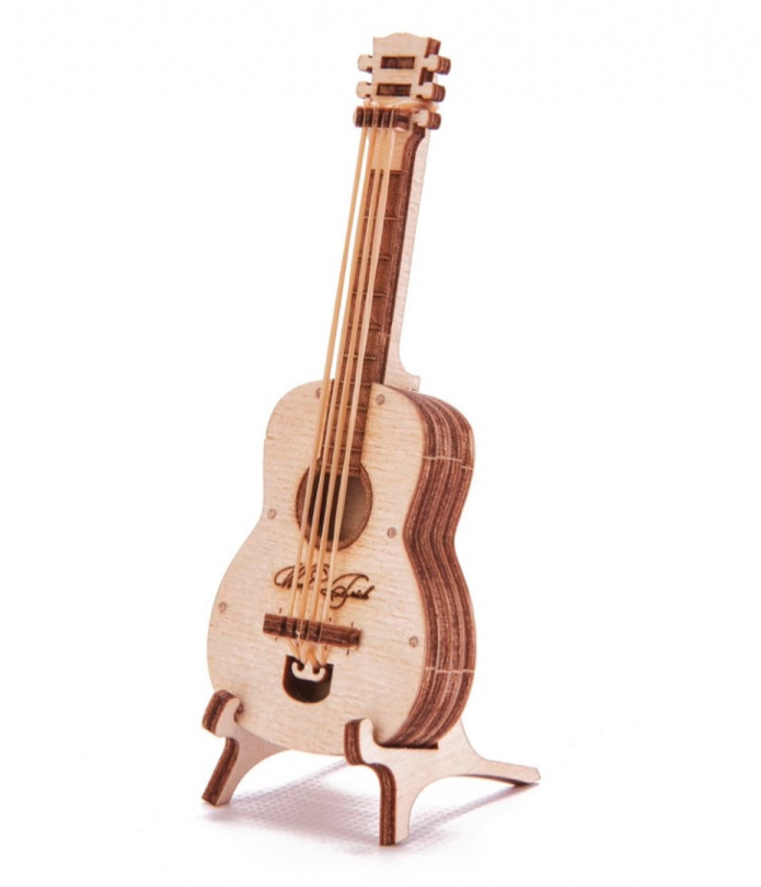Drewniane puzzle 3D gitara mini Wood Trick